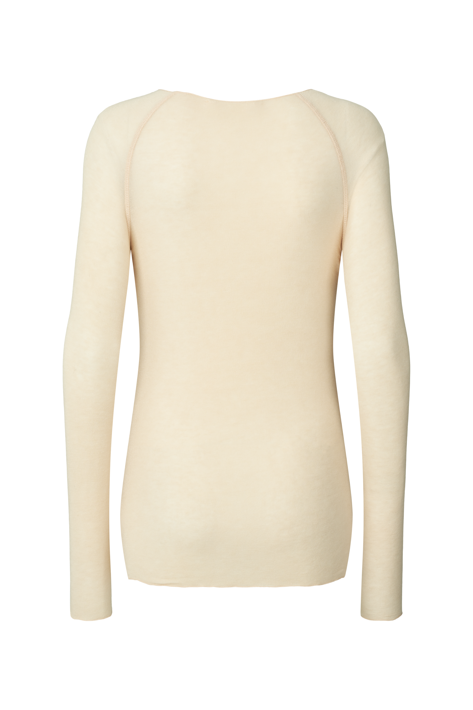 Amalie Wool langærmet t-shirt - Off White